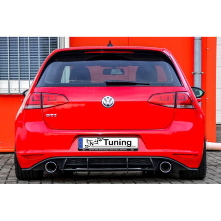 Sottoparaurti posteriore race look con flaps(solo GTI) VW Golf 7 GTI + GTD Typ AU (Cod. IN-INE-28004