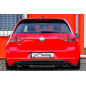 Sottoparaurti posteriore race look con flaps(solo GTI) VW Golf 7 GTI + GTD Typ AU (Cod. IN-INE-28004