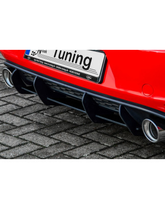 Sottoparaurti posteriore race look con flaps(solo GTI) VW Golf 7 GTI + GTD Typ AU (Cod. IN-INE-28004