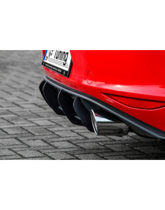 Sottoparaurti posteriore race look con flaps(solo GTI) VW Golf 7 GTI + GTD Typ AU (Cod. IN-INE-28004