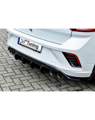 Sottoparaurti posteriore race look con flaps VW T-Roc R    ( A1 ) (Cod. IN-INE-280045TTRRT-ABS)