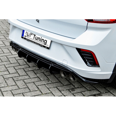 Sottoparaurti posteriore race look con flaps VW T-Roc R    ( A1 ) (Cod. IN-INE-280045TTRRT-ABS)