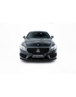 SPLITTER ANTERIORE V.1 Mercedes- Benz C Coupe AMG-Line C205  (Cod. M-ME-C-205-AMGLINE-C-FD1G)