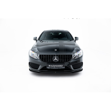 SPLITTER ANTERIORE V.1 Mercedes- Benz C Coupe AMG-Line C205  (Cod. M-ME-C-205-AMGLINE-C-FD1G)