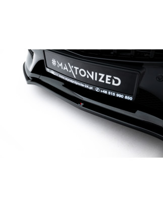 SPLITTER ANTERIORE V.1 Mercedes- Benz C Coupe AMG-Line C205  (Cod. M-ME-C-205-AMGLINE-C-FD1G)