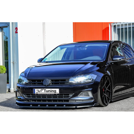 Spoiler paraurti anteriore in abs con flaps laterali WV Polo 6  2G/AW (Cod. IN-INE-290031C-(2W)ABS-G