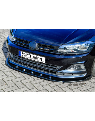 Spoiler paraurti anteriore in abs con flaps laterali WV Polo 6  2G/AW (Cod. IN-INE-290031C-(2W)ABS-G