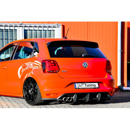 Sottoparaurti posteriore race look con flaps Polo 5 GTI 6C (Cod. IN-INE-290045BGTIRT-ABS)
