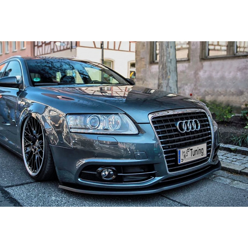 Spoiler paraurti anteriore in abs Audi A6 4F S-Line Facelift (Cod. IN-INE-340031CFSL-ABS-C)