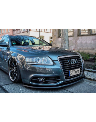 Spoiler paraurti anteriore in abs Audi A6 4F S-Line Facelift (Cod. IN-INE-340031CFSL-ABS-G)
