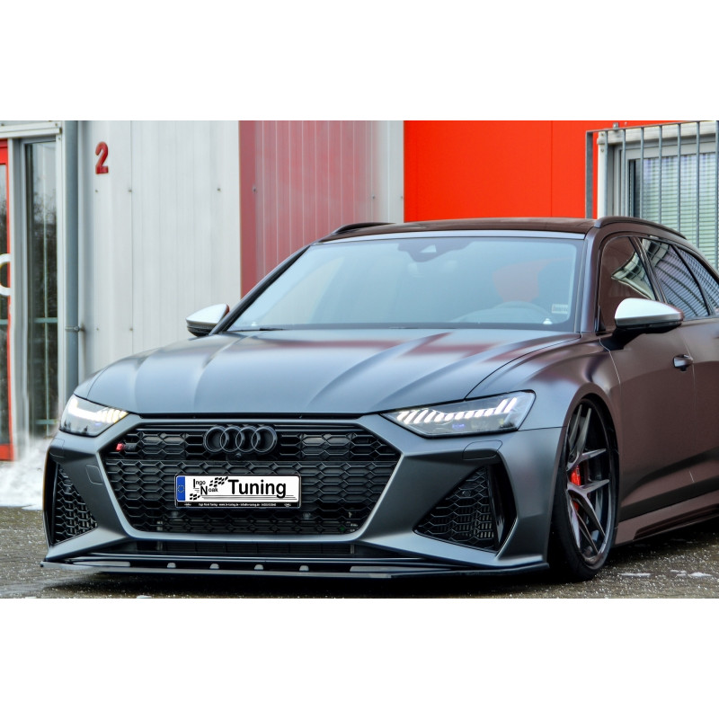 Spoiler paraurti anteriore in abs Audi RS6  Typ C8 4K (Cod. IN-INE-340031ERS-ABS-C)