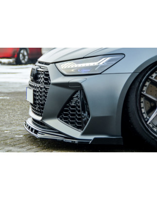 Spoiler paraurti anteriore in abs con flaps laterali Audi RS6  Typ C8 4K (Cod. IN-INE-340031ERS-ABS(