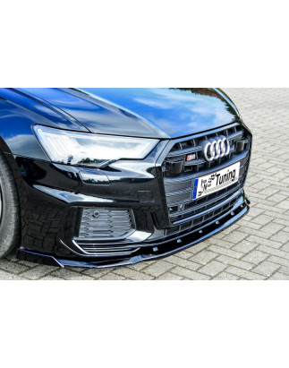 Spoiler paraurti anteriore in abs con flaps laterali Audi A6 + S6 Typ C8 4K (Cod. IN-INE-340031ESW-A