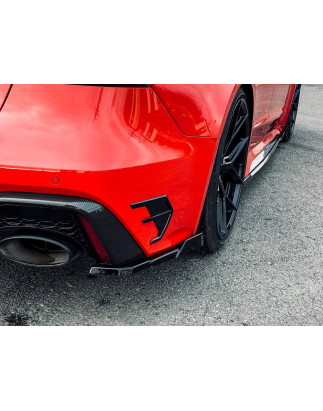 Sottoparaurti laterali posteriori con flaps laterali Audi RS6  Typ C8 4K (Cod. IN-INE-340045ERSL/R-A