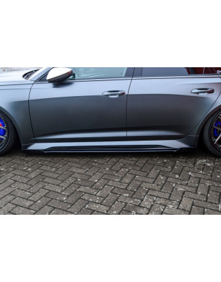 Set minigonne sottoporta con flaps anteriori e posteriori  Audi RS6  Typ C8 4K (Cod. IN-INE-340050ER