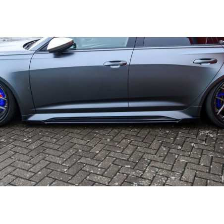 Set minigonne sottoporta con flaps anteriori e posteriori  Audi RS6  Typ C8 4K (Cod. IN-INE-340050ER