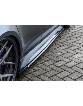 Set minigonne sottoporta con flaps posteriori Audi RS6  Typ C8 4K (Cod. IN-INE-340050ERS-ABS(WH)-G)