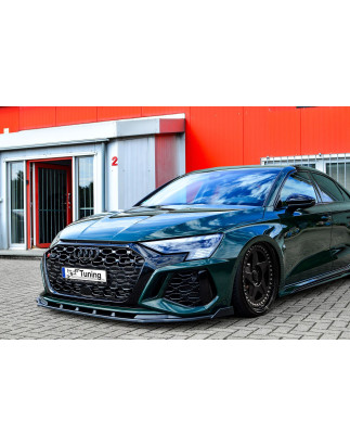 Spoiler paraurti anteriore in abs con flaps laterali Audi RS3 8Y Sportback (Cod. IN-INE-360031DRSW-A
