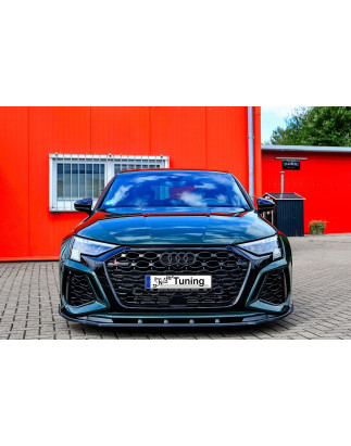 Spoiler paraurti anteriore in abs con flaps laterali Audi RS3 8Y berlina (Cod. IN-INE-360031DRSW-ABS