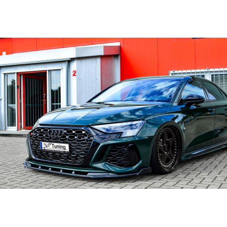 Spoiler paraurti anteriore in abs con flaps laterali Audi RS3 8Y berlina (Cod. IN-INE-360031DRSW-ABS