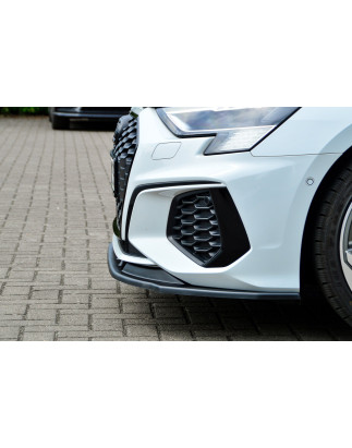 Spoiler paraurti anteriore in abs Audi A3 8Y (Cod. IN-INE-360031DSL-ABS-G-2)