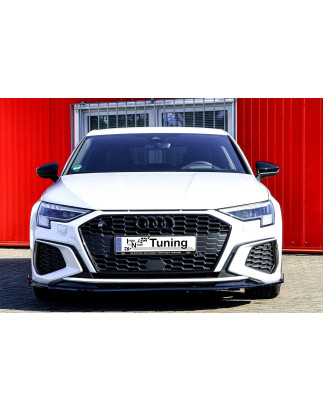 Spoiler paraurti anteriore in abs con flaps laterali Audi A3 8Y (Cod. IN-INE-360031DSLW-ABS)