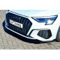 Spoiler paraurti anteriore in abs con flaps laterali Audi A3 8Y (Cod. IN-INE-360031DSLW-ABS-G)