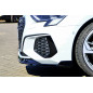 Spoiler paraurti anteriore in abs con flaps laterali Audi A3 8Y (Cod. IN-INE-360031DSLW-ABS-G)