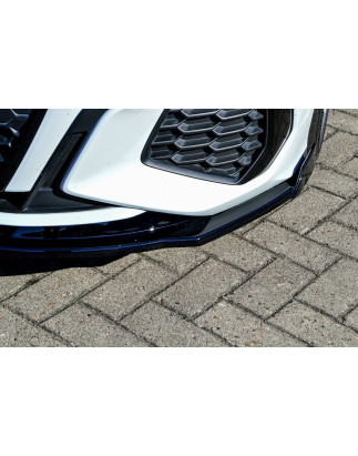 Spoiler paraurti anteriore in abs con flaps laterali Audi A3 8Y (Cod. IN-INE-360031DSLW-ABS-G)