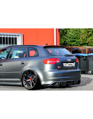 gefräster Sottoparaurti posteriore race look con pinne (adatto solo per Sportback) Audi S3 Typ 8PS3