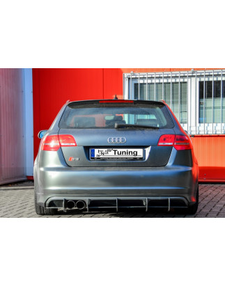 gefräster Sottoparaurti posteriore race look con pinne (adatto solo per Sportback) Audi S3 Typ 8PS3
