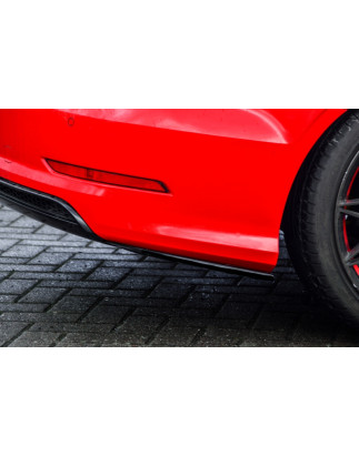 Set sottoparaurti laterali posteriori in abs Audi A3 8V S-Line + S3 berlina (Cod. IN-INE-360045CLL/R
