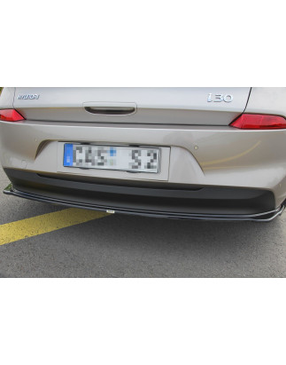 Splitter posteriore (senza barre verticali) HYUNDAI I30 MK3  (Cod. M-HY-I30-3-RD1G)