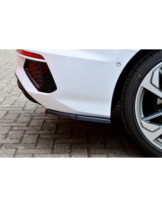 Set sottoparaurti laterali posteriori in abs ( adatto solo per S-line berlina ) Audi A3 8Y (Cod. IN-