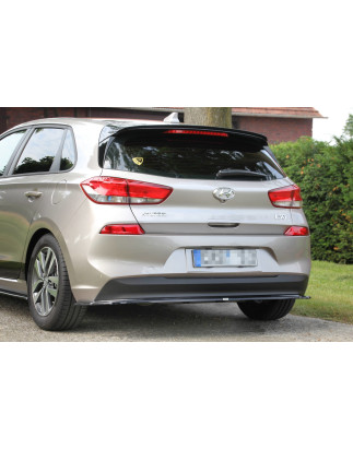 Splitter posteriore (senza barre verticali) HYUNDAI I30 MK3  (Cod. M-HY-I30-3-RD1G)