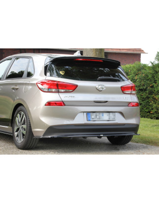 Splitter posteriore (con barre verticali) HYUNDAI I30 MK3  (Cod. M-HY-I30-3-RD1+RD2G)