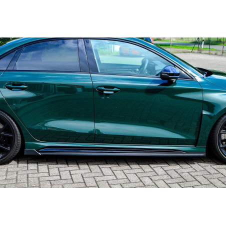 Set minigonne Cup con flaps posteriori Race look Audi RS3 8Y Sportback (Cod. IN-INE-360050DRSWH-ABS-