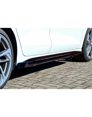 Set minigonne Cup con flaps posteriori Race look Audi A3 8Y (Cod. IN-INE-360050DSLWH-ABS-C)