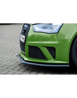 Spoiler paraurti anteriore in abs Audi RS4 B8 (Cod. IN-INE-370031BRS4-ABS-G)