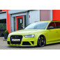 Spoiler paraurti anteriore in abs con flaps laterali Audi RS4 B8 (Cod. IN-INE-370031BRS4(W)-ABS)
