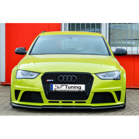 Spoiler paraurti anteriore in abs con flaps laterali Audi RS4 B8 (Cod. IN-INE-370031BRS4(W)-ABS)