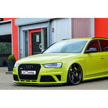 Spoiler paraurti anteriore in abs con flaps laterali Audi RS4 B8 (Cod. IN-INE-370031BRS4(W)-ABS-C)