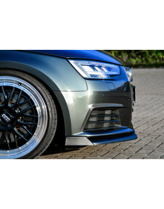 Spoiler paraurti anteriore in abs con flaps laterali Audi A4 B9 (Cod. IN-INE-370031CAW-ABS)