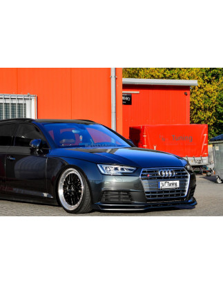Spoiler paraurti anteriore in abs con flaps laterali Audi A4 B9 (Cod. IN-INE-370031CAW-ABS-G)