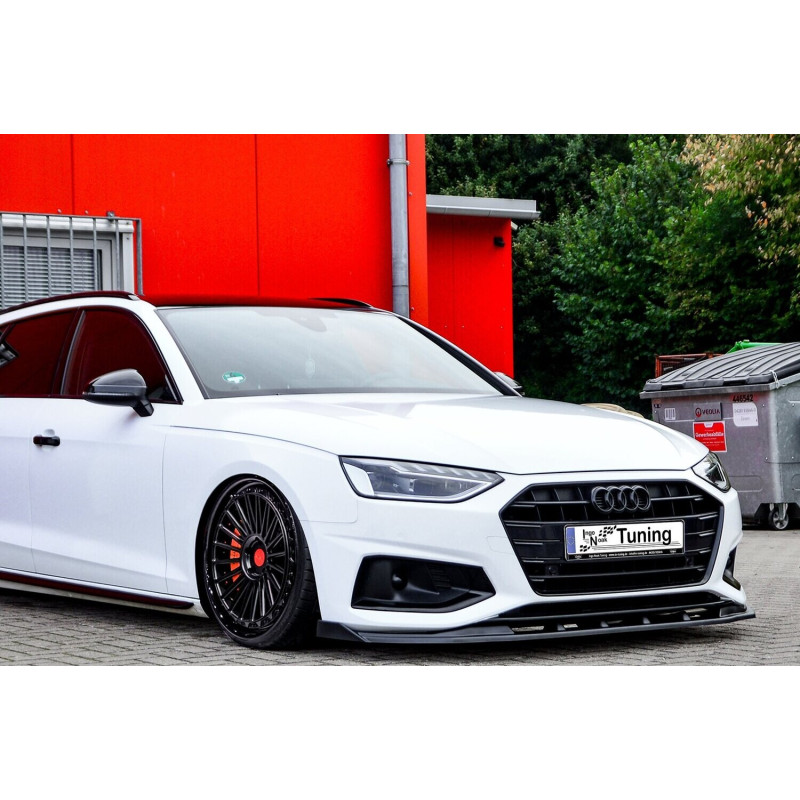 Spoiler paraurti anteriore in abs con flaps laterali Audi A4 Facelift B9 8W (Cod. IN-INE-370031CFW-A