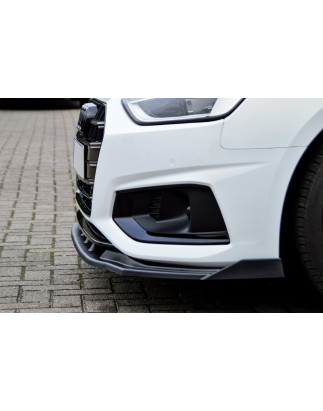 Spoiler paraurti anteriore in abs con flaps laterali Audi A4 Facelift B9 8W (Cod. IN-INE-370031CFW-A