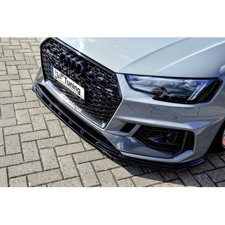 Spoiler paraurti anteriore in abs Audi RS4 B9 Avant (Cod. IN-INE-370031CRS4-ABS-C)