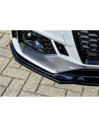 Spoiler paraurti anteriore in abs Audi RS4 B9 Avant (Cod. IN-INE-370031CRS4-ABS-C)