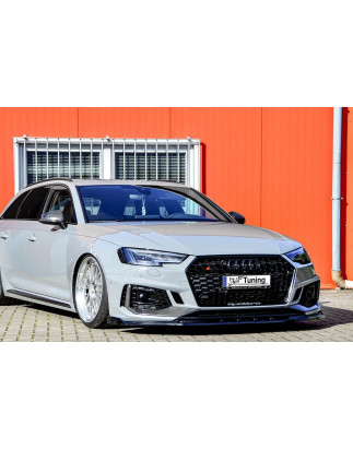 Spoiler paraurti anteriore in abs con flaps laterali Audi RS4 B9 Avant (Cod. IN-INE-370031CRS4(W)-AB