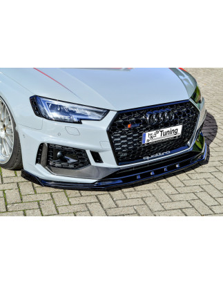 Spoiler paraurti anteriore in abs con flaps laterali Audi RS4 B9 Avant (Cod. IN-INE-370031CRS4(W)-AB
